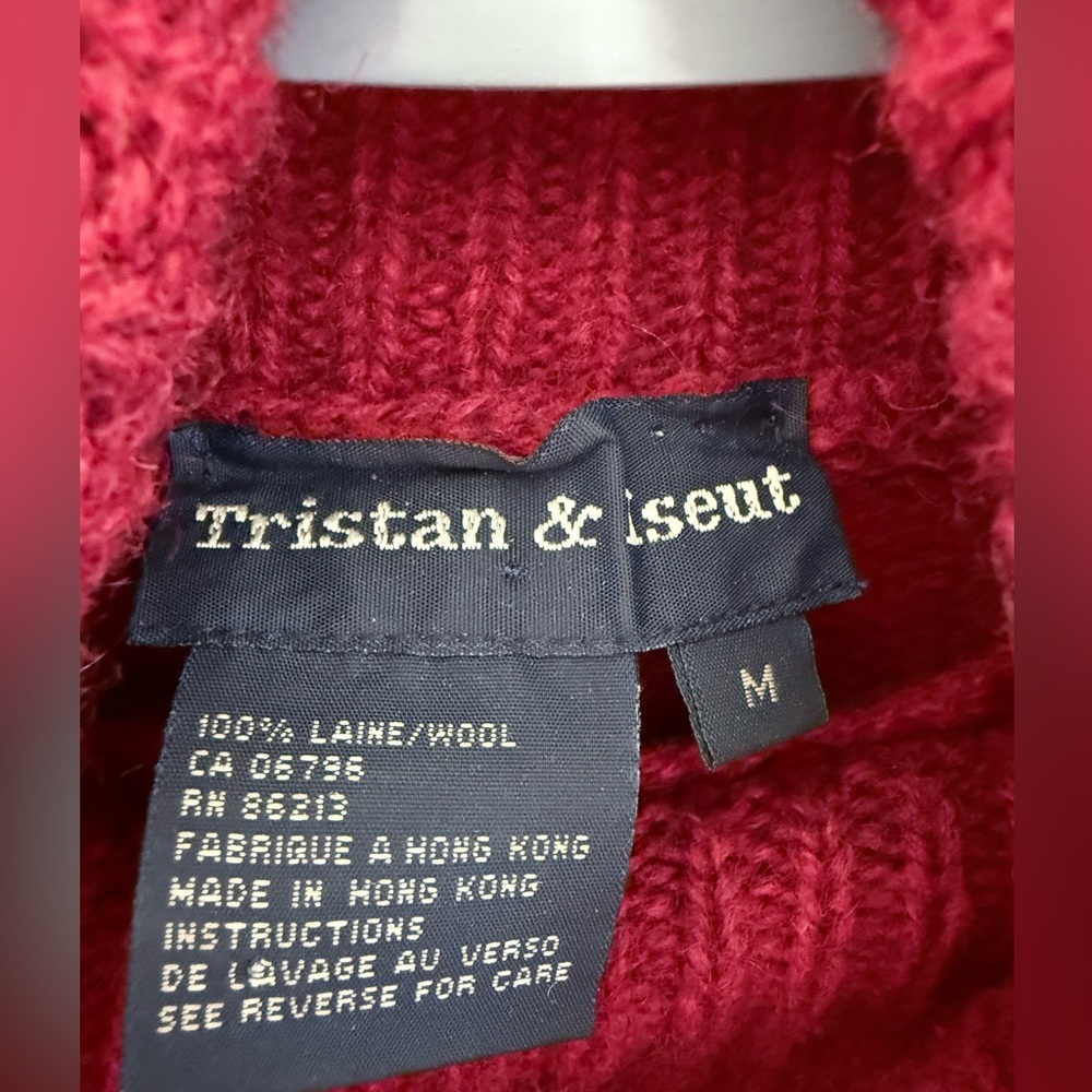 Vintage Tristan & Iseut Wool Turtleneck Sweater - Picture 4 of 4